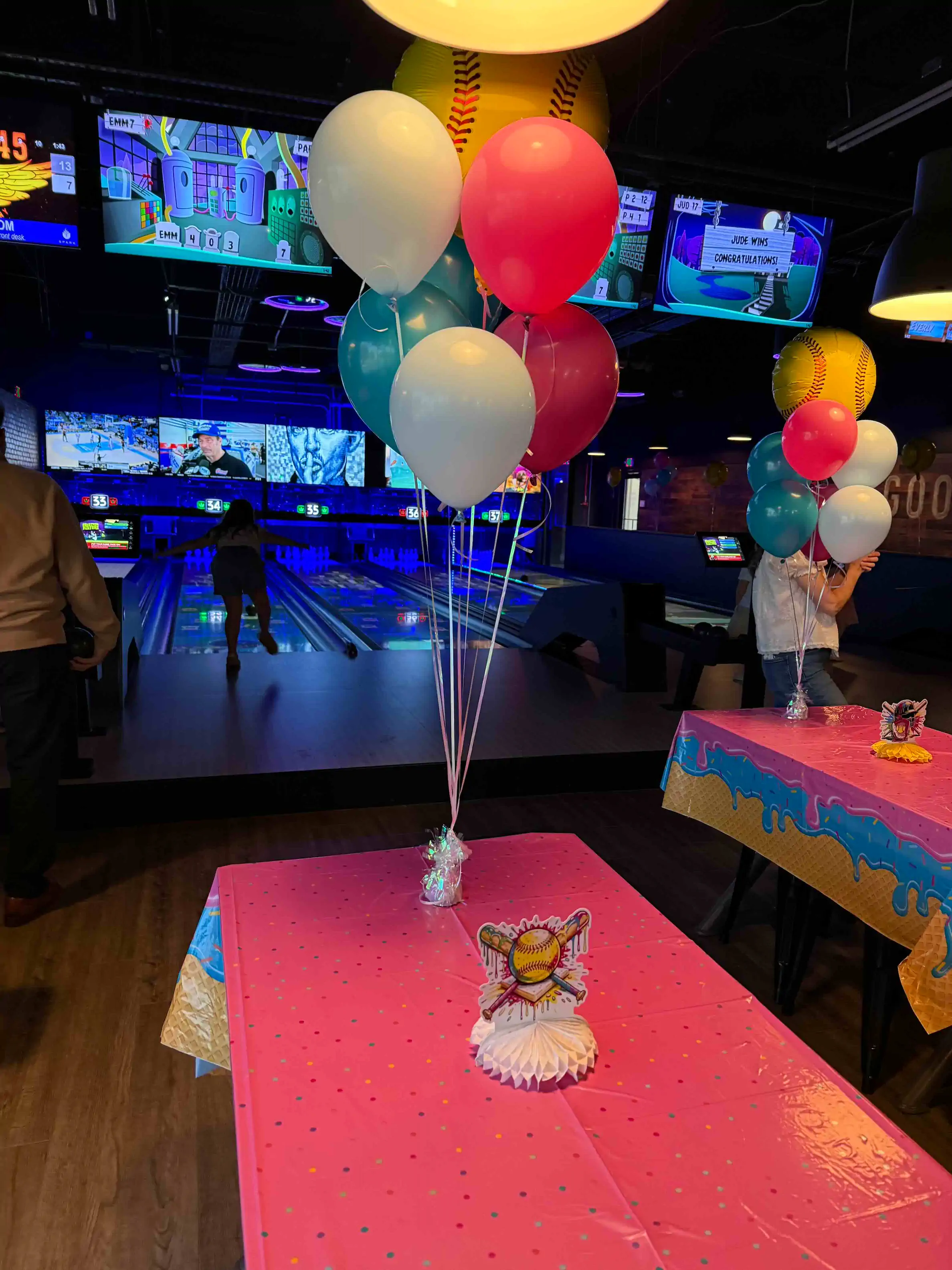 Bowling lanes at Fun Bowl Henry County